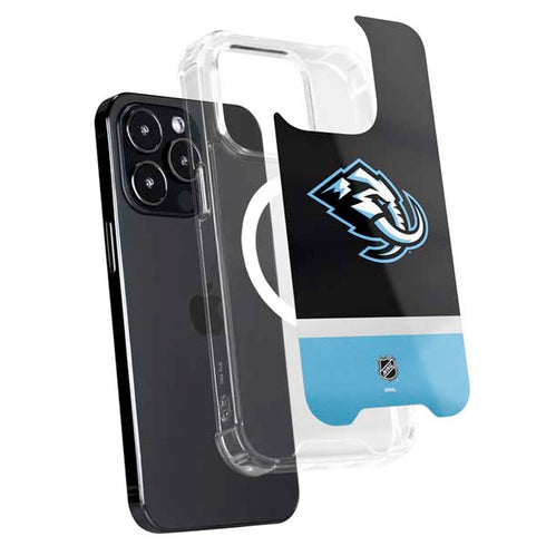 NHL Utah Mammoth Striped Jersey iPhone 15 Pro MagSafe Case